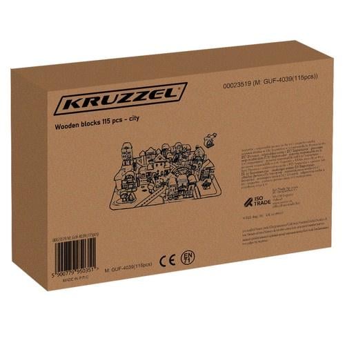 Конструктор дерев'яний місто Kruzzel 23519 115 ел. (27087730) - фото 16 Конструктор дерев'яний місто Kruzzel 23519 115 ел. (27087730) - фото 16