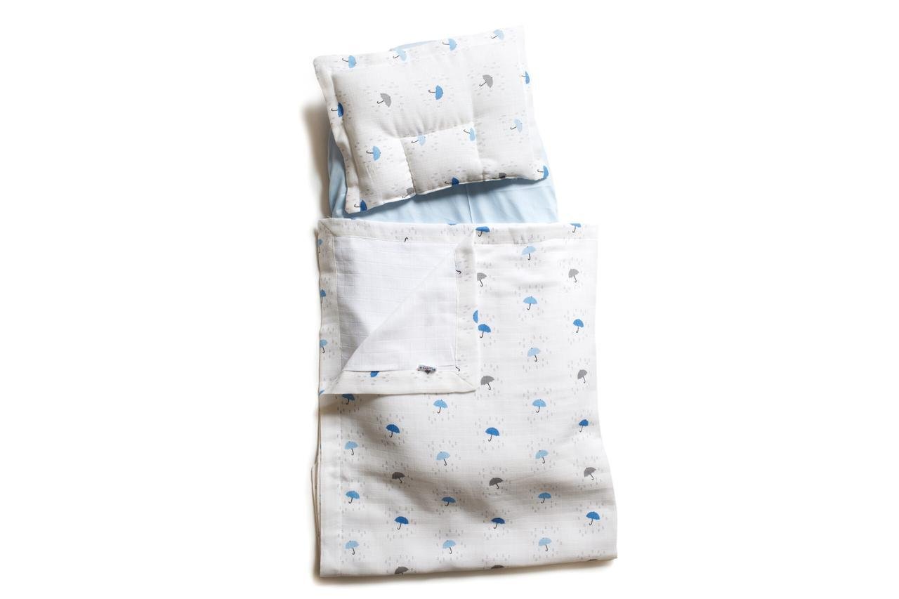 Детский набор в коляску Twins Белый/Голубой (T14444)