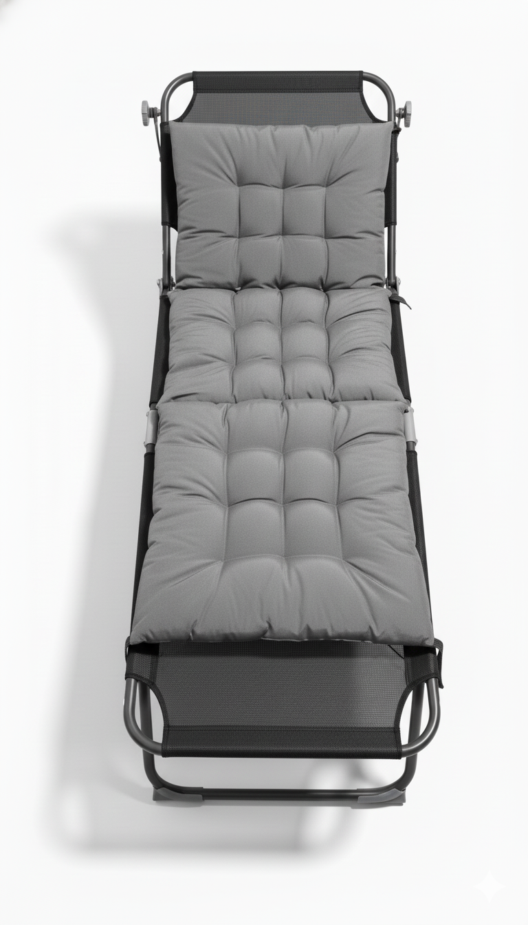 Лежак ZRL007 Черный (29702336) - фото 2