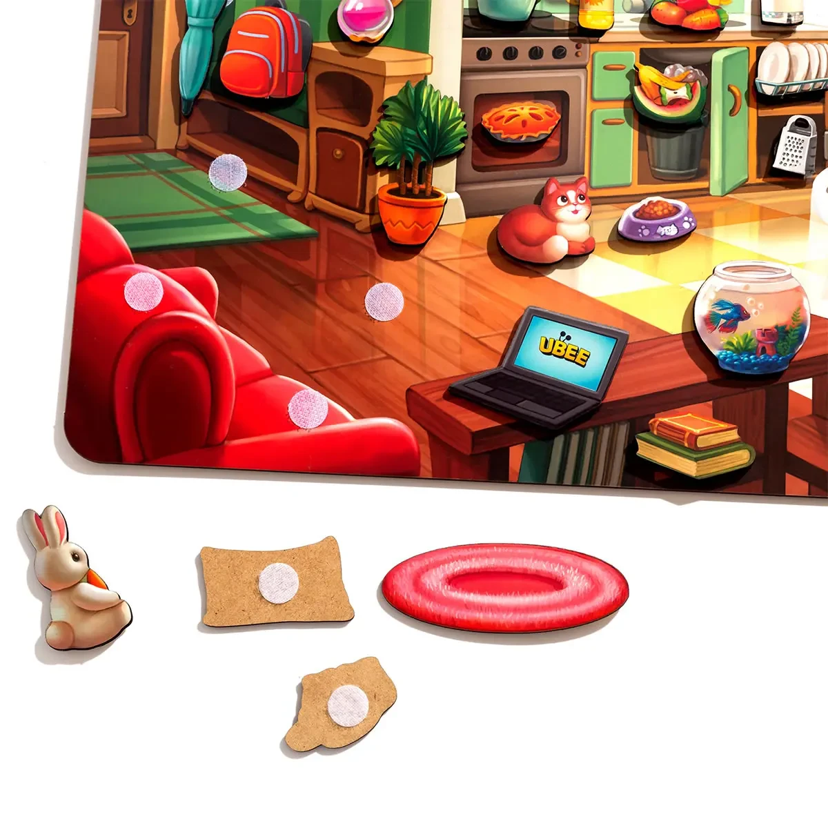 Игра на липучке Наведи порядок в комнате и накорми Ваню - фото 4