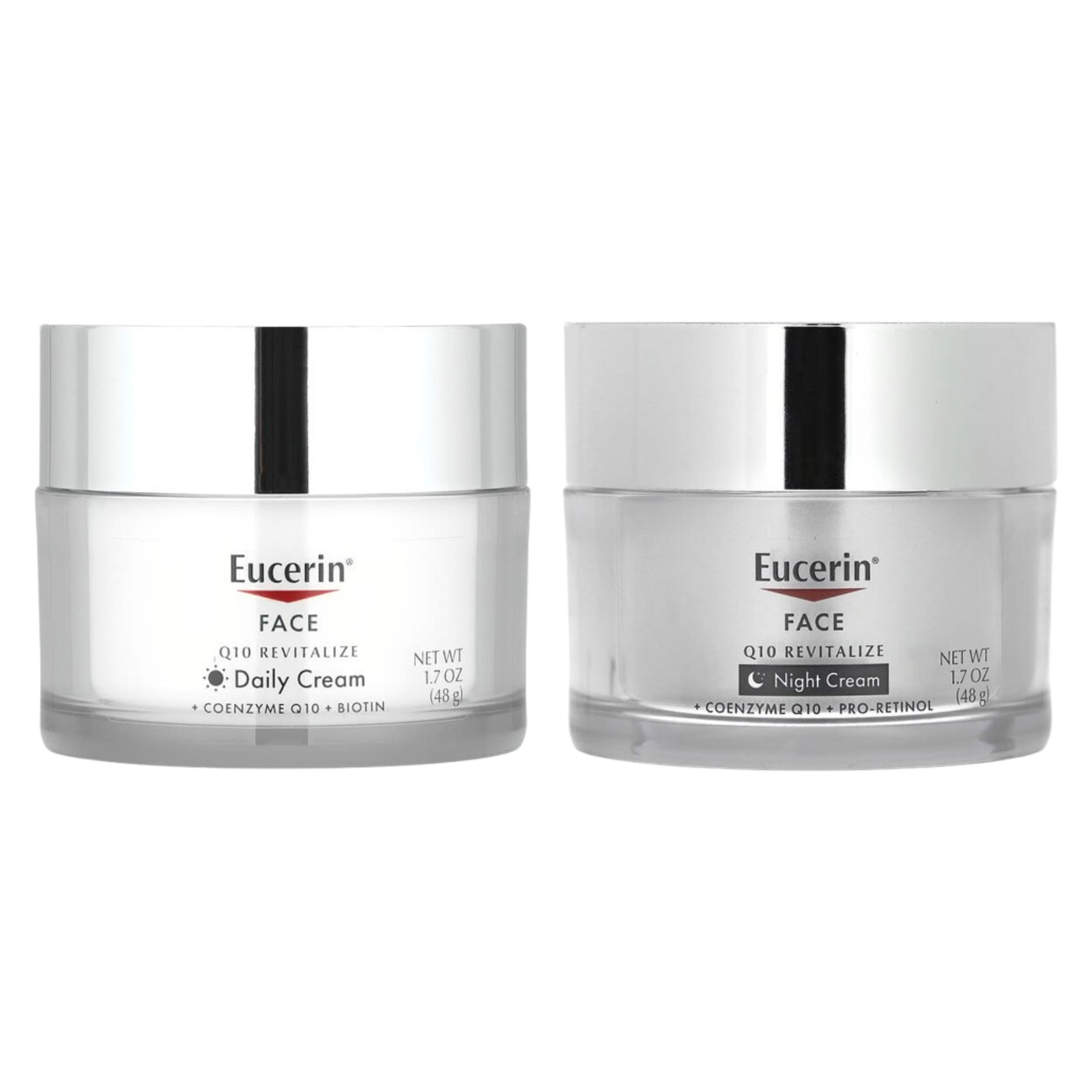 Набір кремів для обличчя Eucerin з коензимом Q10 без ароматизаторів 2х48 г (29425660)