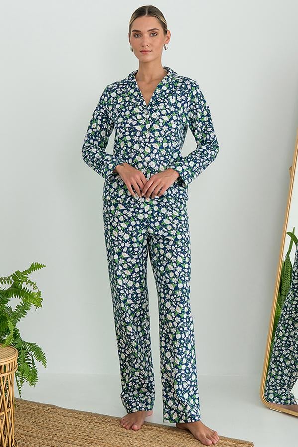 Пижамный костюм фланелевый Forly с брюками M Chamomile (FL0057-53-69_M) - фото 2