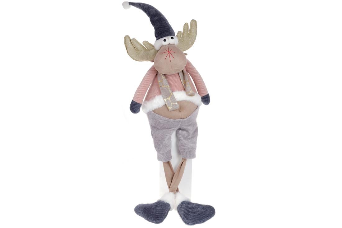 Мягкая игрушка новогодняя BonaDi Забавный Олень (877-237)