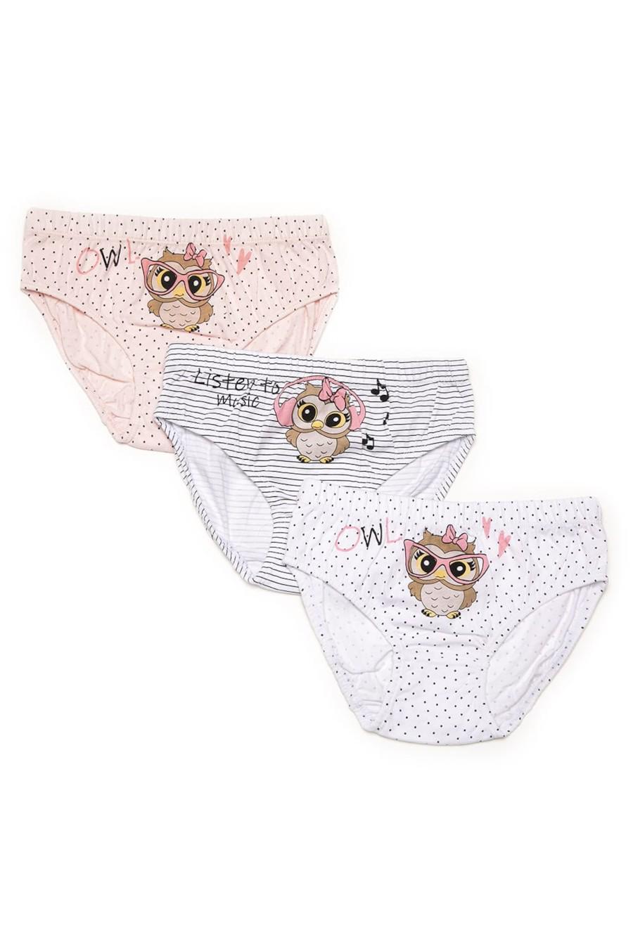 Трусики слип Lama 116-122 см Бело-розовый (68735)