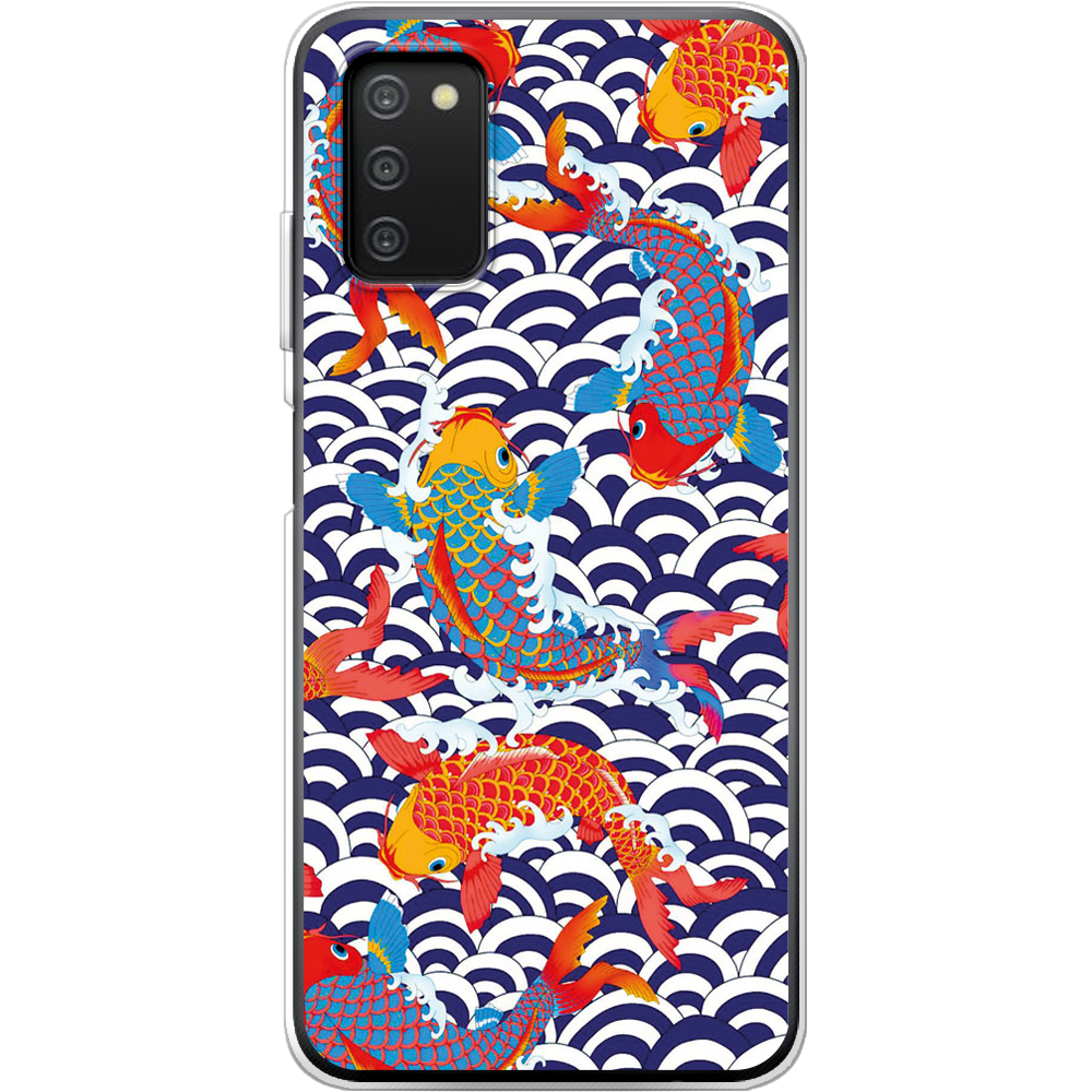 Чехол BoxFace Samsung Galaxy A03s (A037) Koi Fish Прозрачный силикон (43255-up2477-43255)