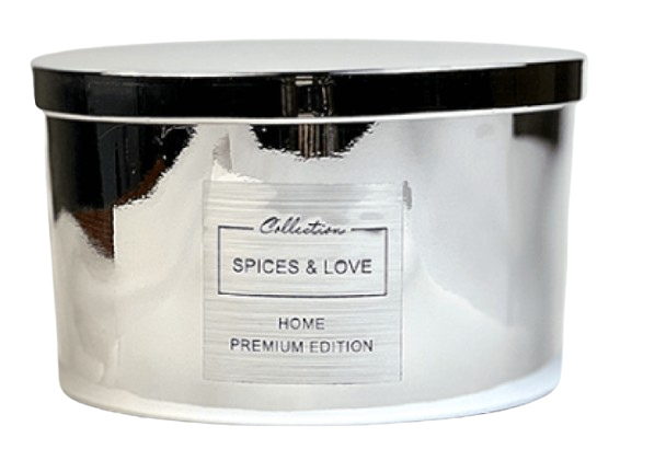 Ароматизированная свеча Aromatherapy Spices & Love Серебряный