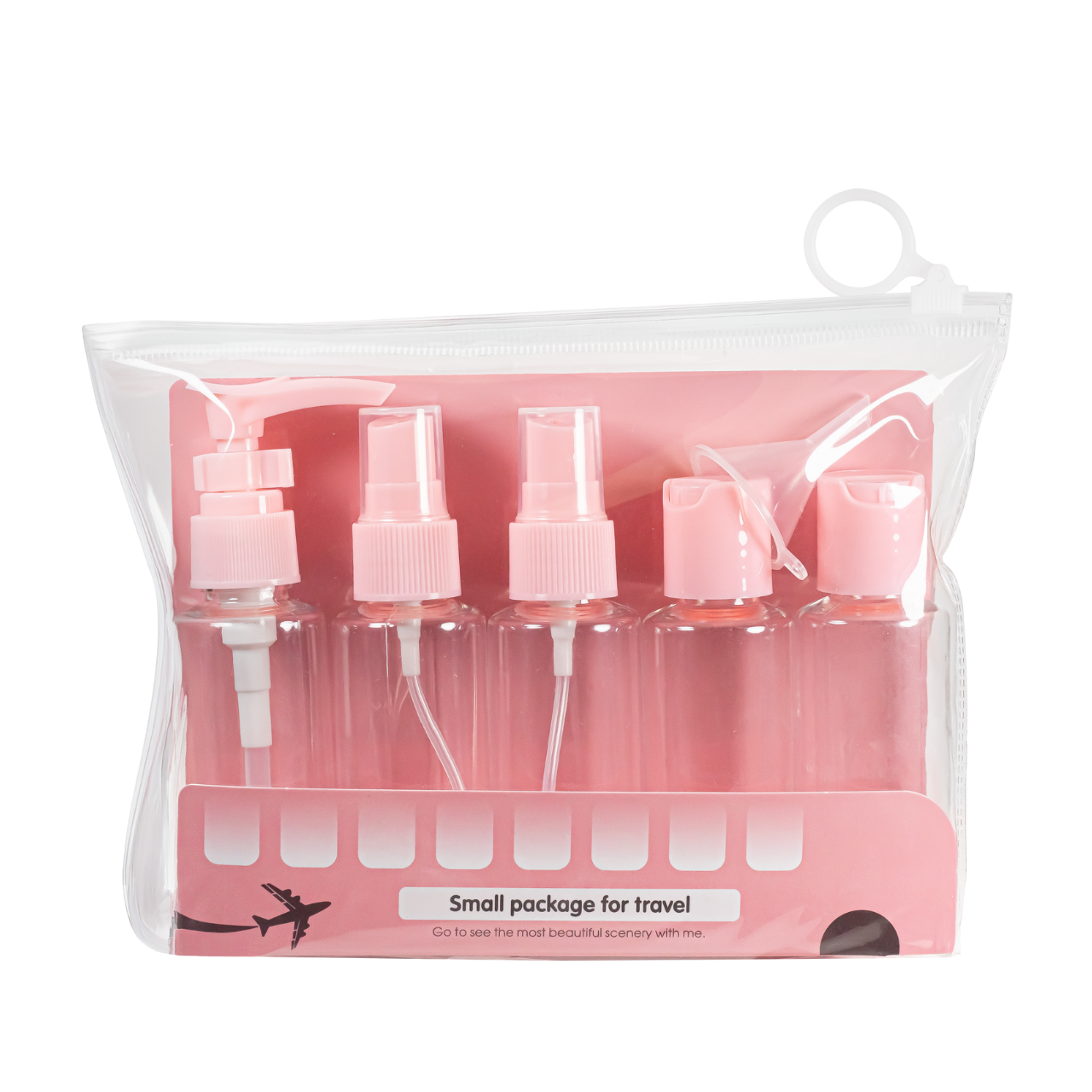 Набор емкостей для косметики WH Travel Bottles Set. 5 шт. Розовый (2551215247) Набор емкостей для косметики WH Travel Bottles Set. 5 шт. Розовый (2551215247)