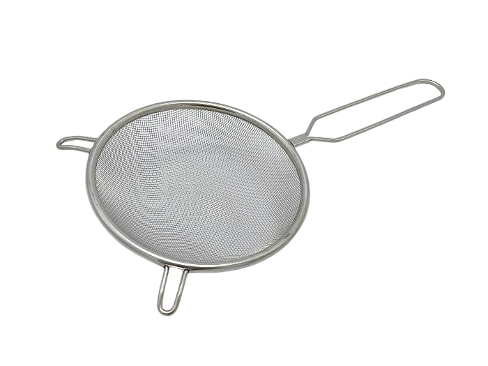 Сито из нержавеющей стали с ручкой и двумя крючками 29х14 см (19991) Сито из нержавеющей стали с ручкой и двумя крючками 29х14 см (19991)