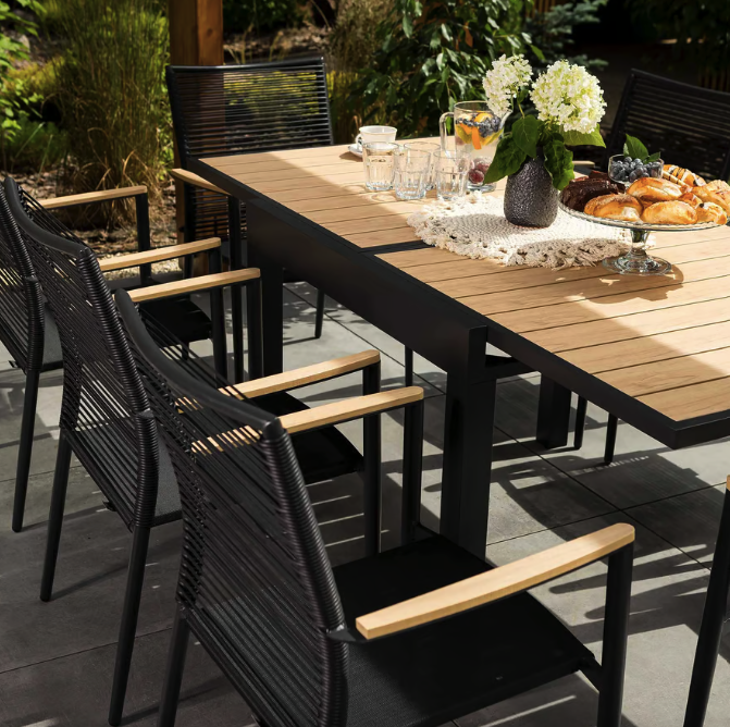 Стол садовый раздвижной Di Volio Comlo Бежевый (4558) - фото 4 Стол садовый раздвижной Di Volio Comlo Бежевый (4558) - фото 4