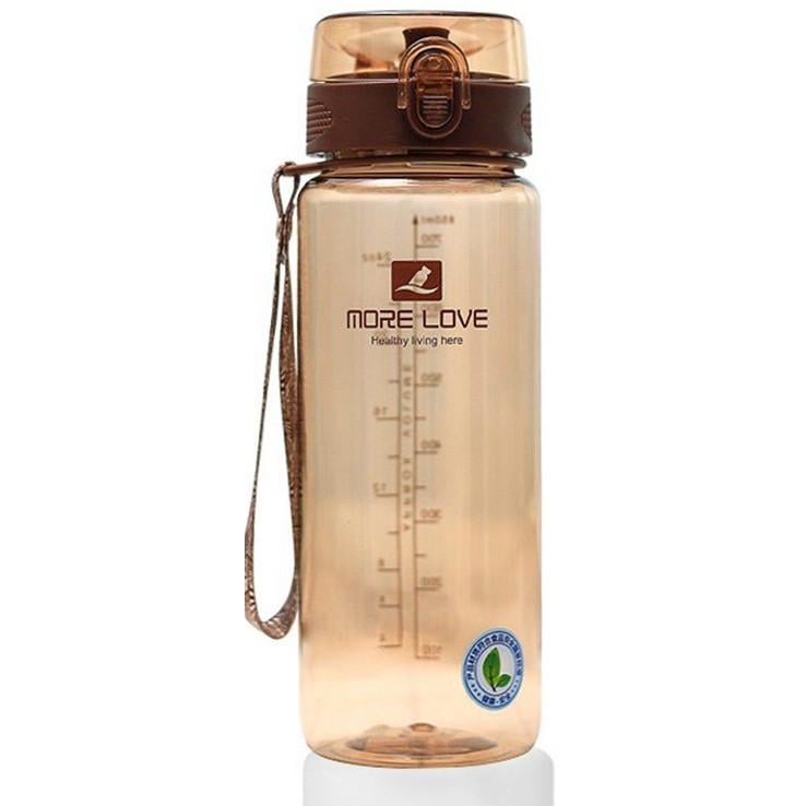 Пляшка для води Casno MX-5040 More Love 850 мл Коричневий