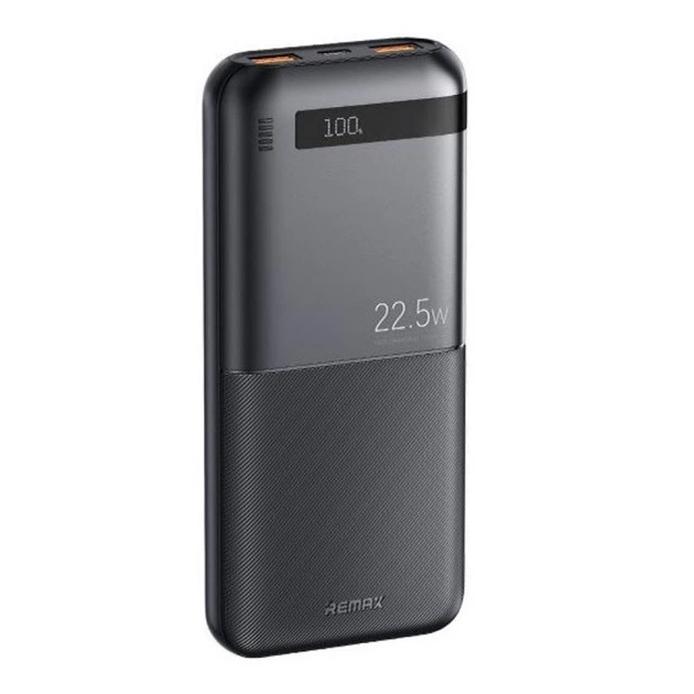 Повербанк Remax RPP-71 10000 mAh быстрая зарядка дисплей 2xUSB Type C Black (1746009766)