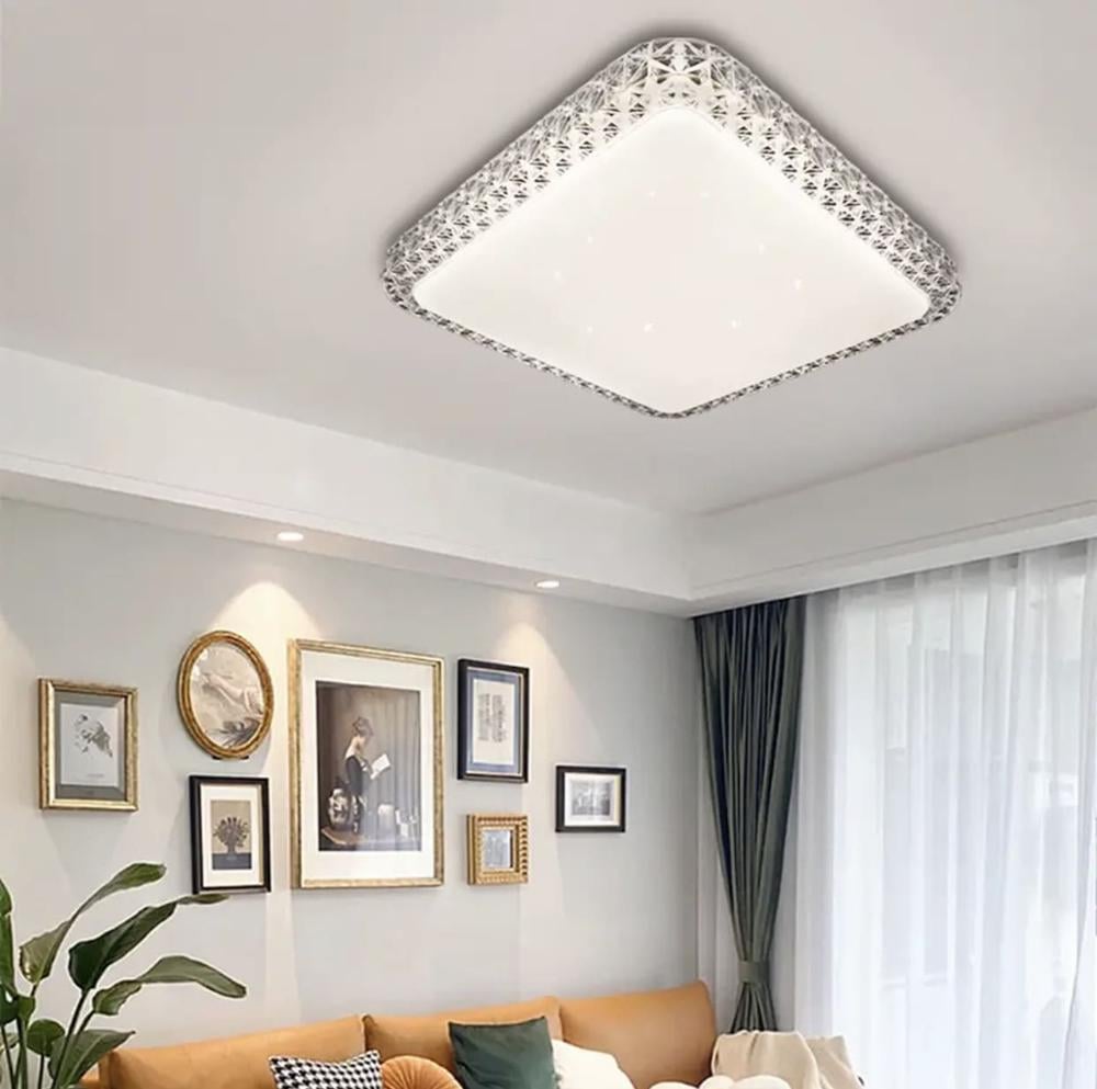 Потолочный светильник со встроенным LED освещением 50х50 см (W71139B SQ 50 см) - фото 1 Потолочный светильник со встроенным LED освещением 50х50 см (W71139B SQ 50 см) - фото 1