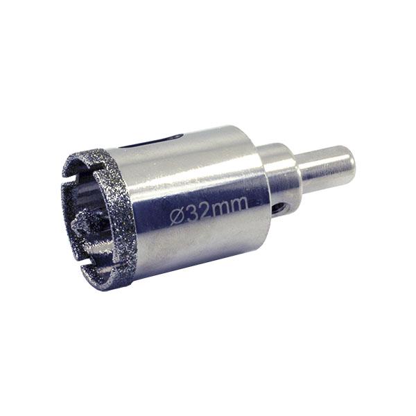 Коронка алмазна по керамограніту/склу/кераміці з направляючим свердлом Ø 32 мм (504-032) - фото 1