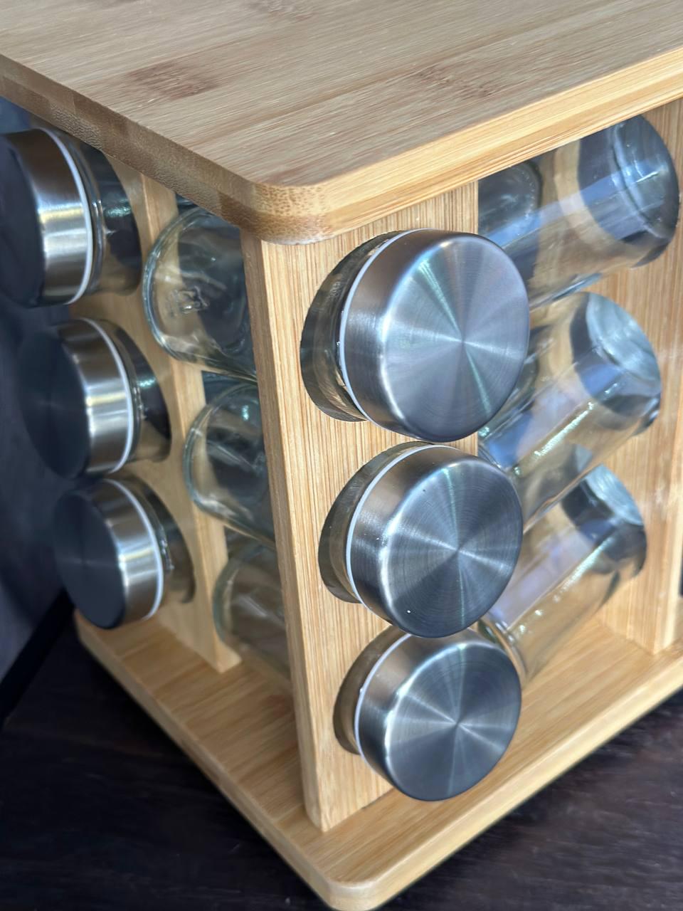 Набір для спецій TS Kitchen HP531B6612Z на дерев'яній підставці 13 пр. (HP531B6612Z) - фото 2 Набір для спецій TS Kitchen HP531B6612Z на дерев'яній підставці 13 пр. (HP531B6612Z) - фото 2