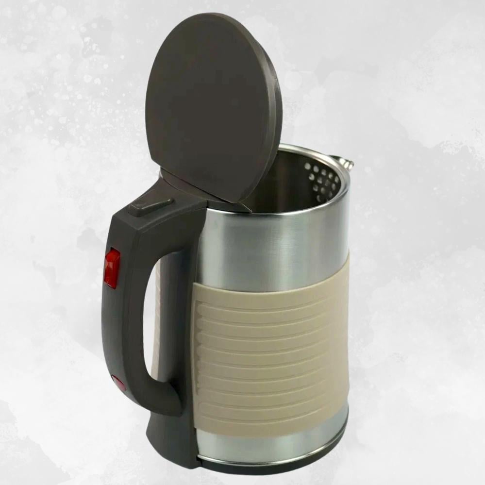 Электрочайник металлический Hoffmans Electronics HM-2545 2000W 2,5л Бежевый (120.1874.1) - фото 4