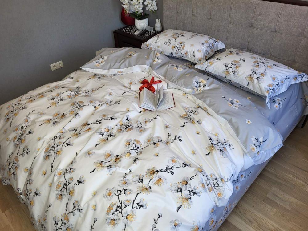 Комплект постельного белья Adagio cotton семейный на резинке Gray Комплект постельного белья Adagio cotton семейный на резинке Gray