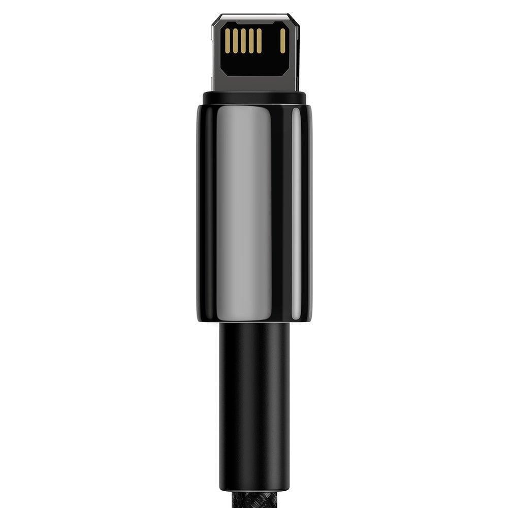 Кабель синхронізації Baseus Tungsten Gold Fast Charging Lightning 2.4 1M Cable, Black - фото 5 Кабель синхронізації Baseus Tungsten Gold Fast Charging Lightning 2.4 1M Cable, Black - фото 5