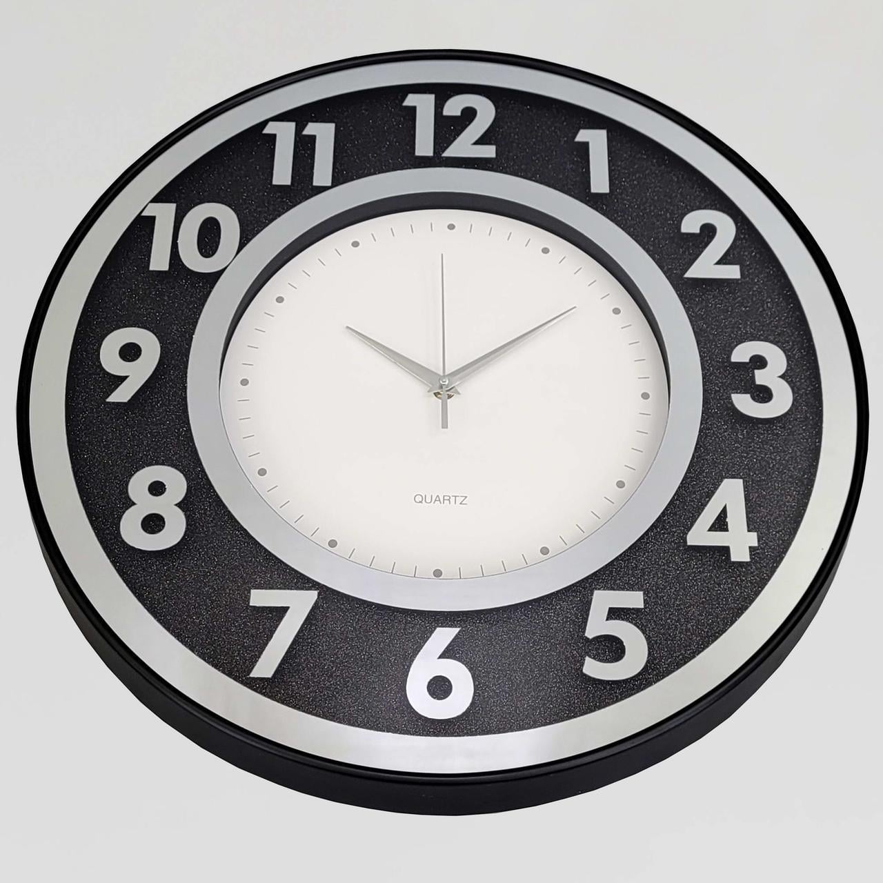 Часы настенные зеркальные OV-0100 с блестками бесшумные 50,7 см (2861666995)