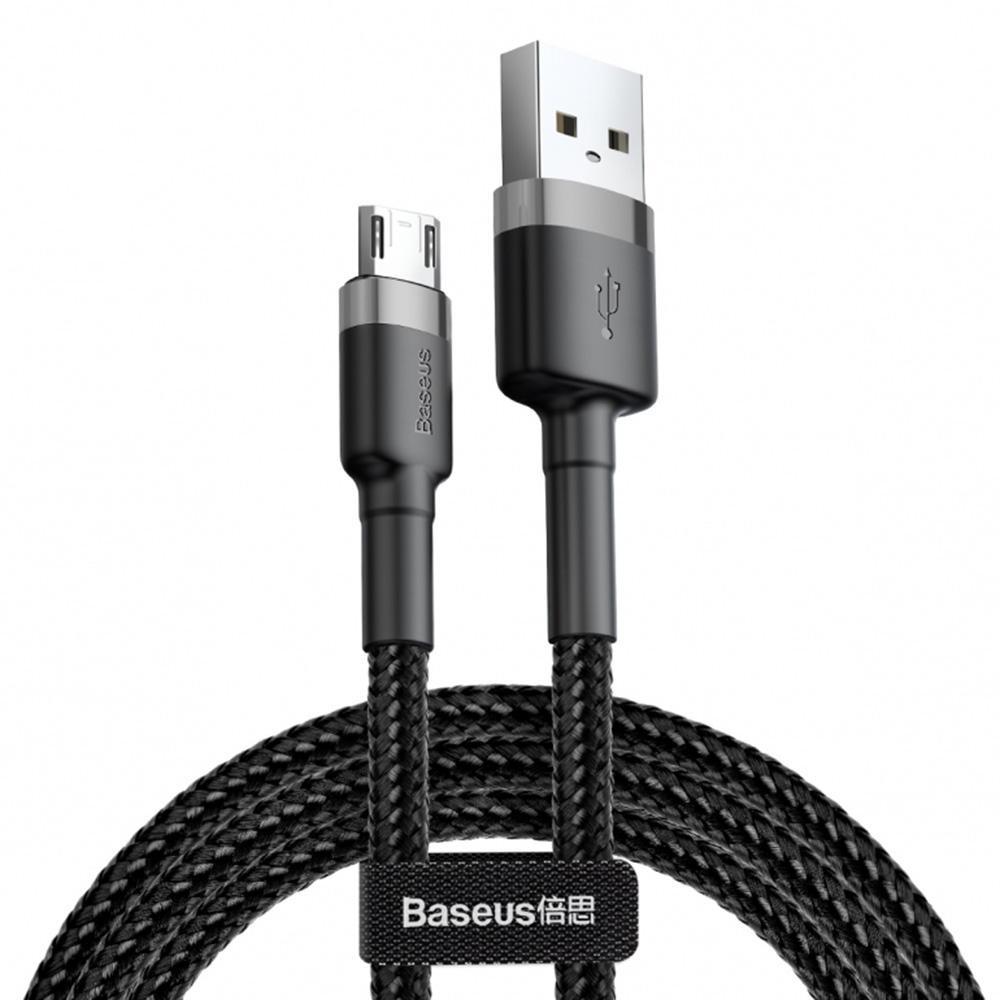 Кабель Baseus cafule Cable USB For Micro 1,5A 2M Gray/Black