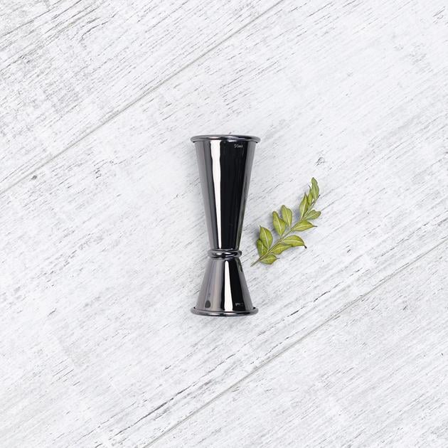 Джиггер Olin&Olin з діленнями 25/50 мл Чорний (Jig-50x25-jap-bla-1) Джиггер Olin&Olin з діленнями 25/50 мл Чорний (Jig-50x25-jap-bla-1)