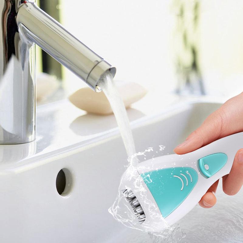 Эпилятор для ног Geemy GM-7006 4в1 Бело-синий (1010131-Other) - фото 7 Эпилятор для ног Geemy GM-7006 4в1 Бело-синий (1010131-Other) - фото 7