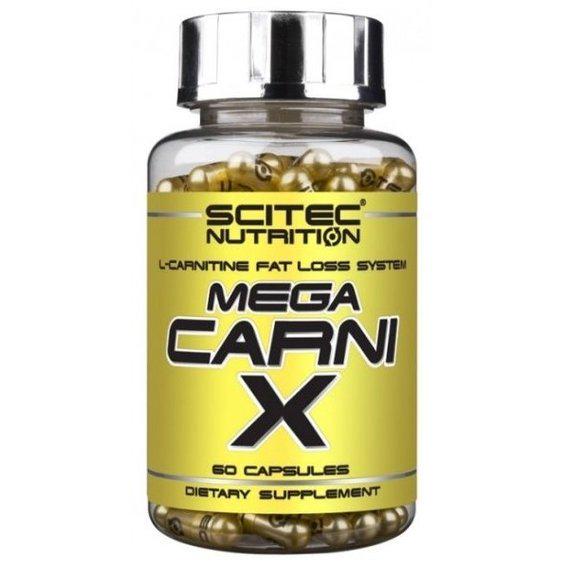 Жиросжигатель для спорта Scitec Nutrition Mega Carni-X 60 капсул