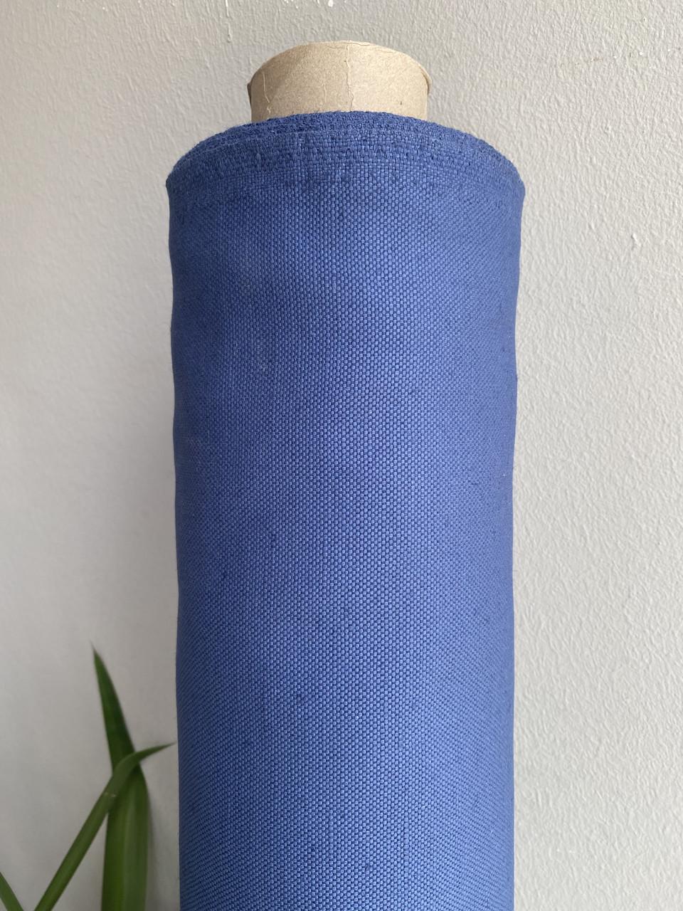 Тканина меблева LINEN PLUS 45% льон 55% бавовна 155 см Синій (13497-1/573) - фото 7