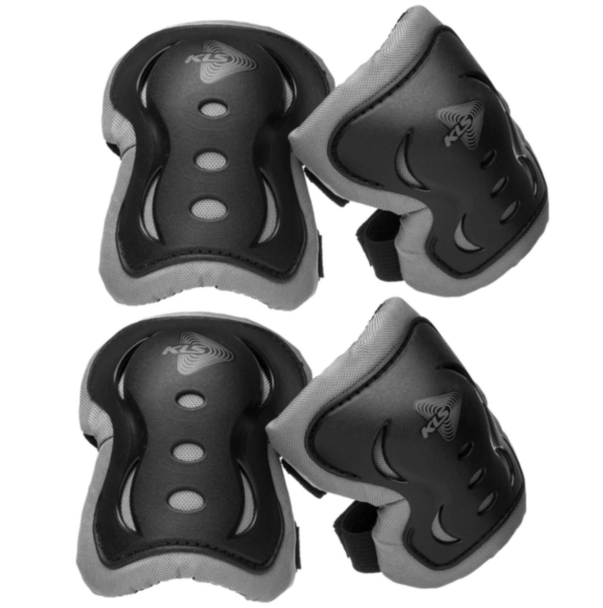 Комплект наколенников и налокотников KLS Kiter Pads S Black