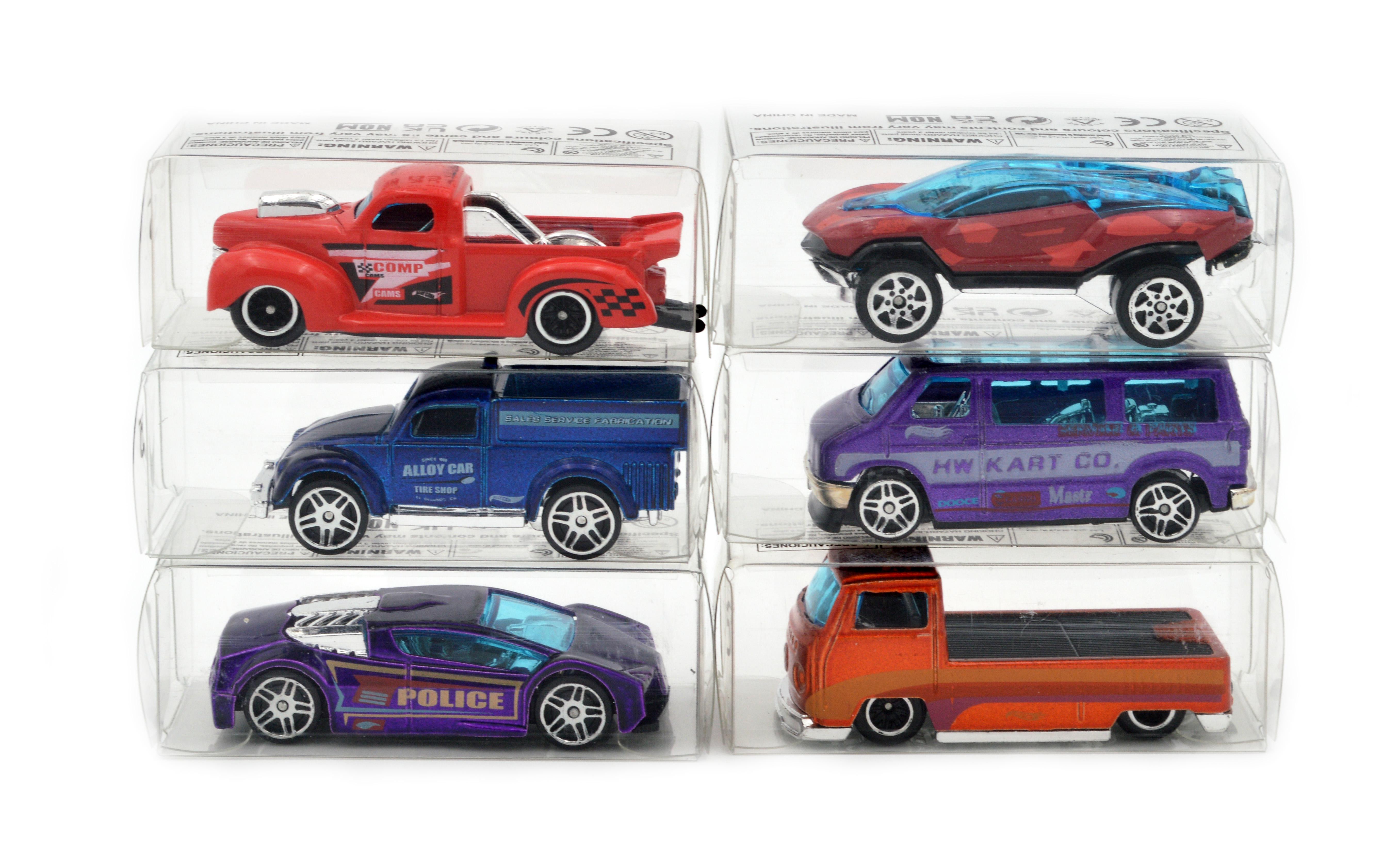 Набор металлических машинок 8805-5 без инерции 6 шт. - фото 8 Набор металлических машинок 8805-5 без инерции 6 шт. - фото 8