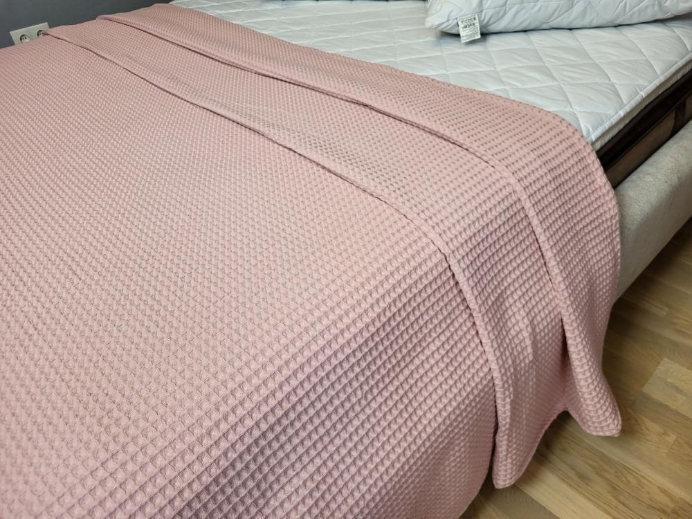 Покрывало Пике Сота 200x220 см Персиковый (11093) - фото 2 Покрывало Пике Сота 200x220 см Персиковый (11093) - фото 2