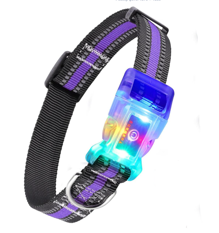 Ошейник для собак LED водонепроницаемый S Multi-Colour (IP68)
