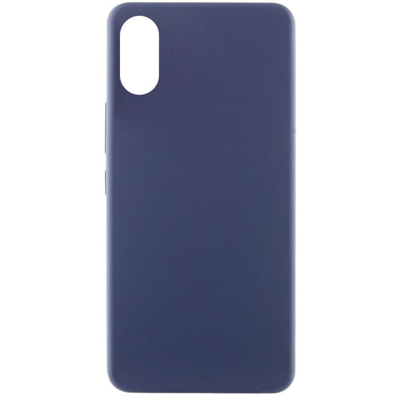 Противоударный чехол Silicone Cover Lakshmi Full Camera (AAA) для Xiaomi Redmi 9C ТЕМНО-СИНИЙ / MIDNIGHT BLUE