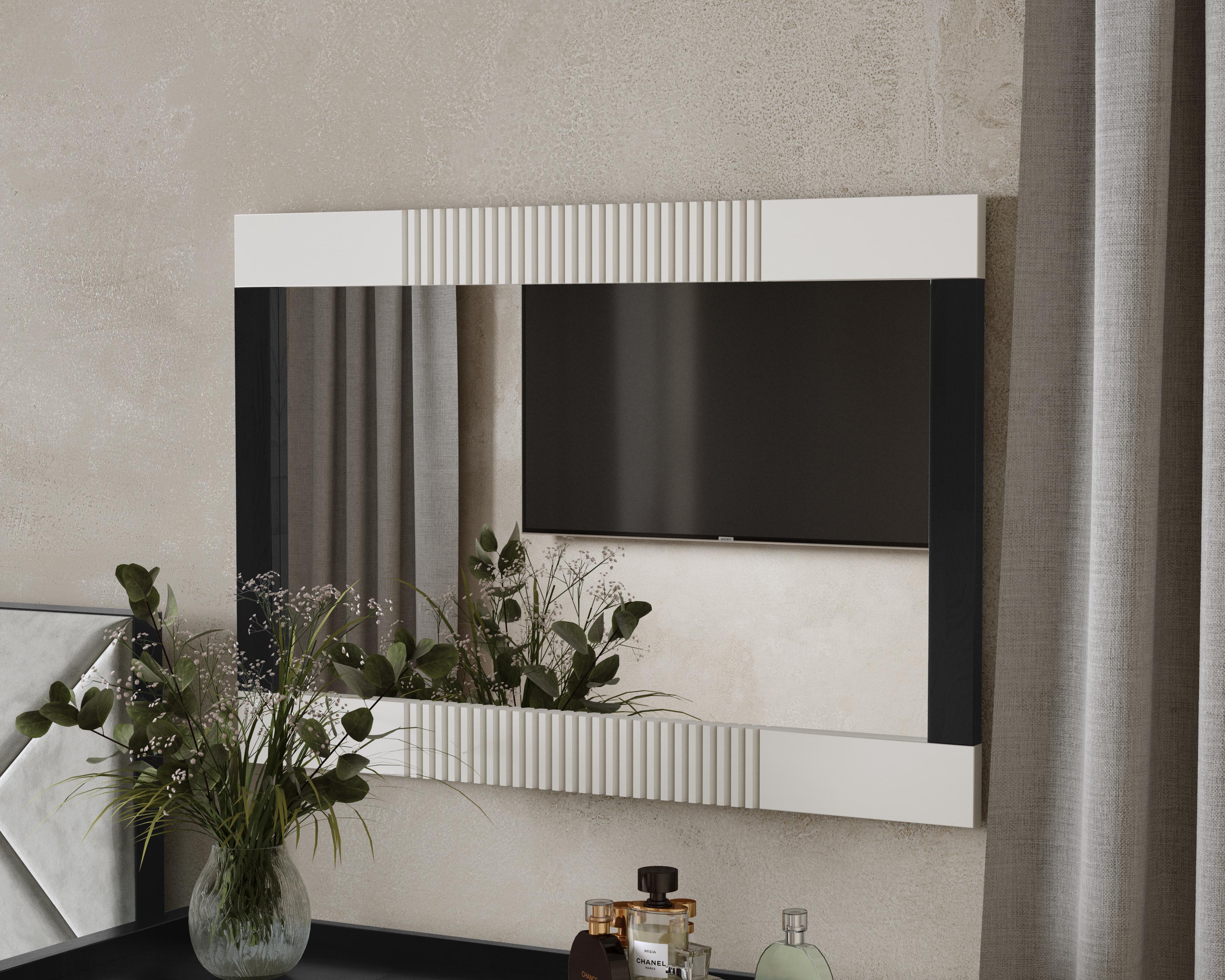 Дзеркало настінне Arbor Drev Модерн натуральне дерево бук Венге магія/Білий