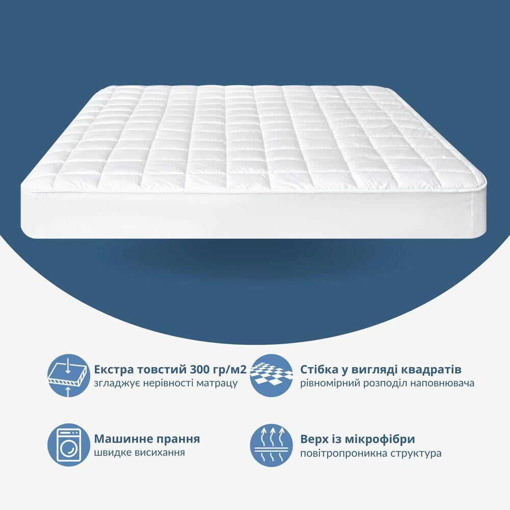 Наматрасник SleepDream с натяжным бортом по периметру 160х200х35 см - фото 3