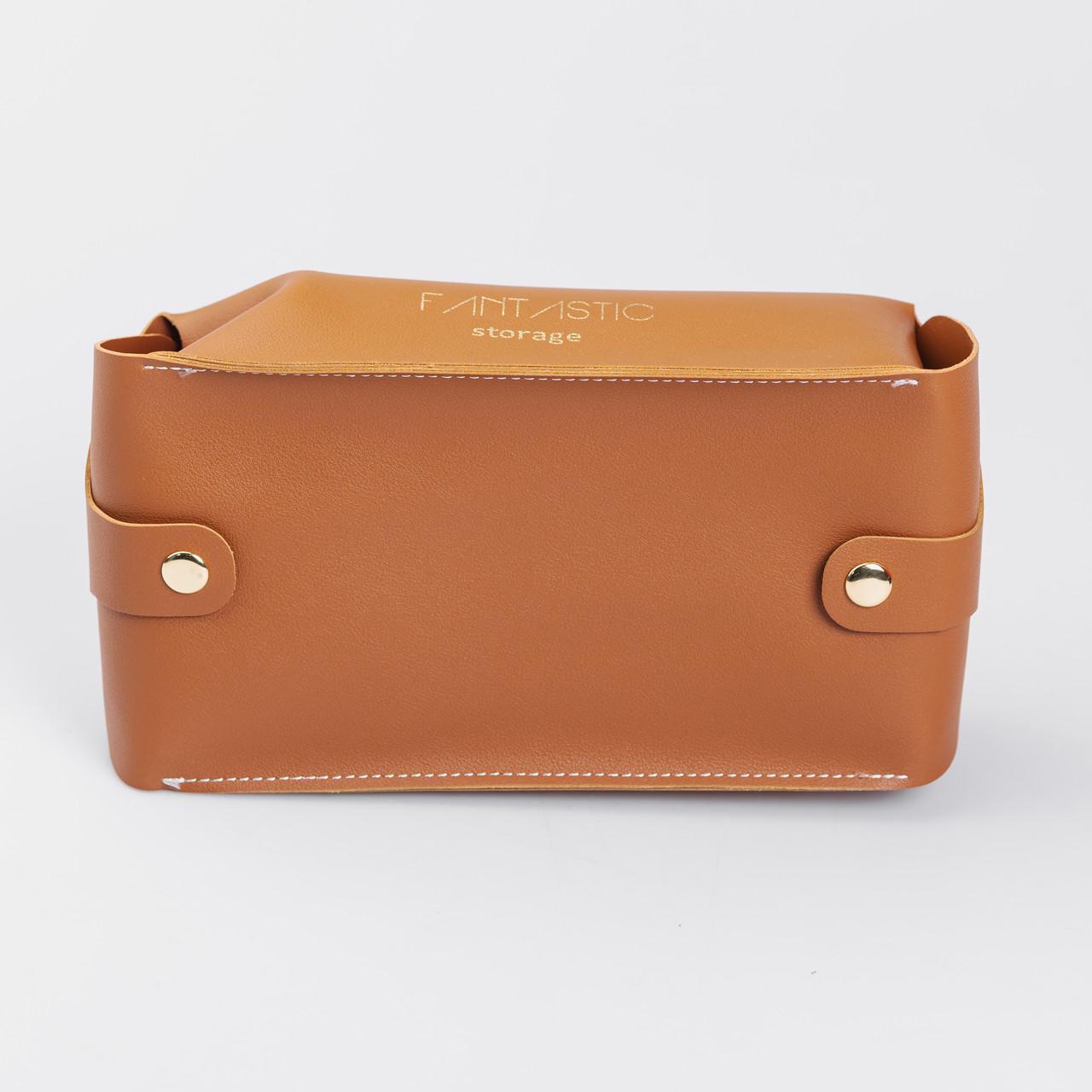 Серветка з еко шкіри 21х12х8 см Коричневий - фото 3 Серветка з еко шкіри 21х12х8 см Коричневий - фото 3