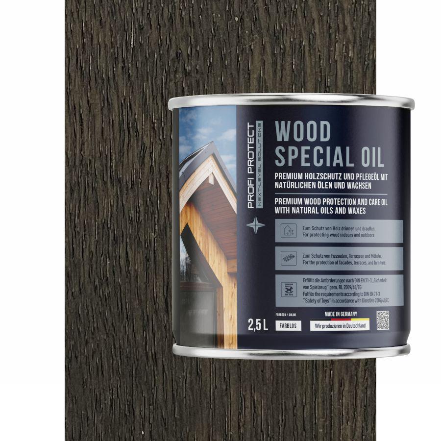 Олія для терасної дошки ProfiProtect Wood Special Oil з воском 2,5 л Black Onyx 75 eiche (24645325)