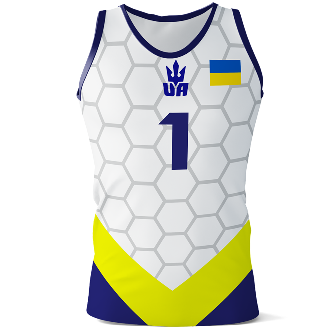 Майка чоловіча для пляжного волейболу IDSport L Білий (17432023)