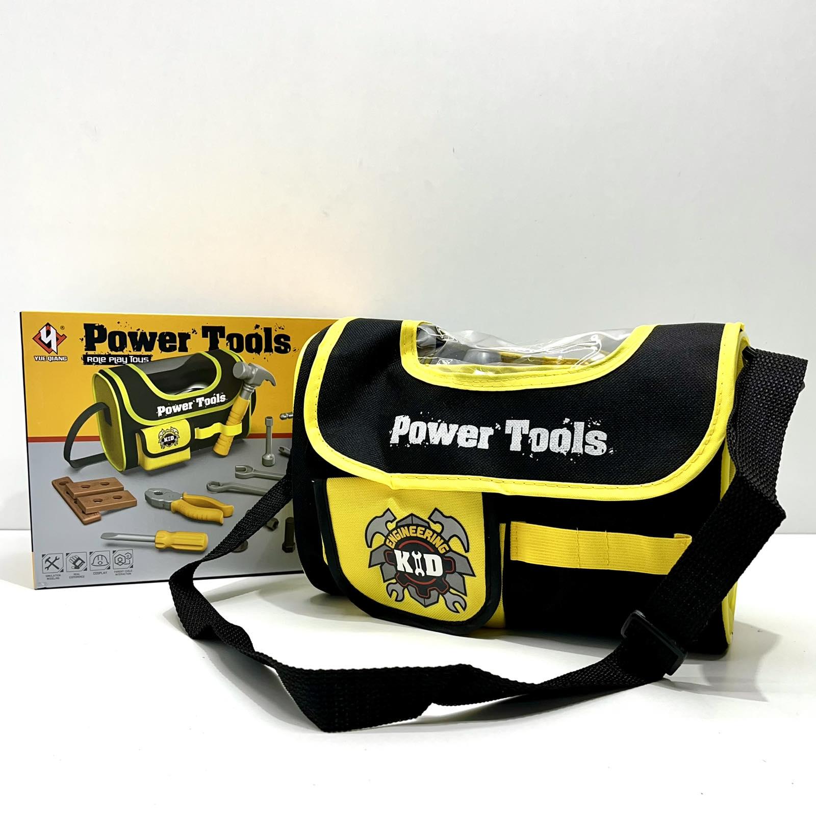 Набір інструментів дитячий шуруповерт/молоток/гайки/викрутка у валізці Жовтий (T013) - фото 3 Набір інструментів дитячий шуруповерт/молоток/гайки/викрутка у валізці Жовтий (T013) - фото 3