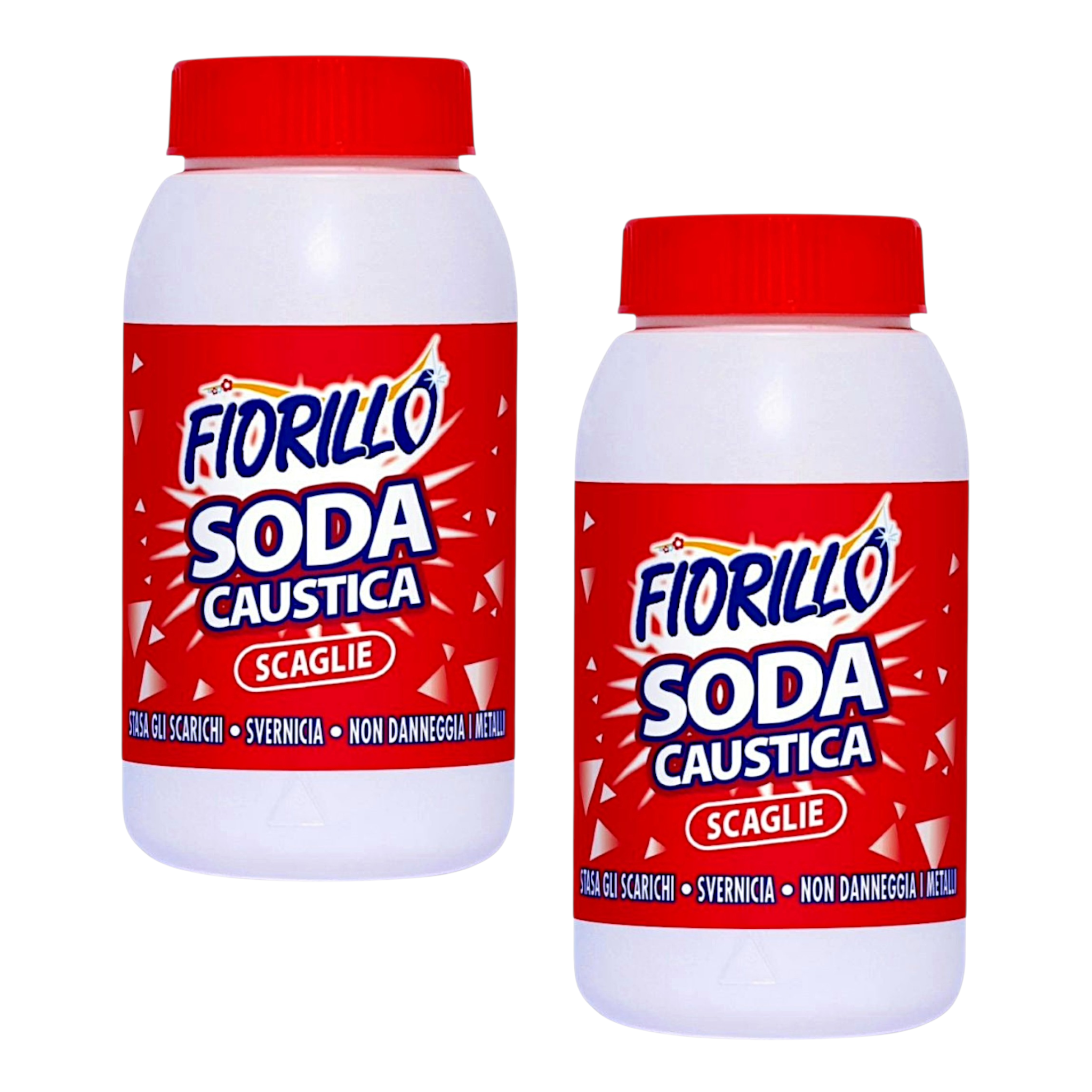 Набор чистящих средств Fiorillo на основе каустической соды 1 кг 2 шт. (000216-2) Набор чистящих средств Fiorillo на основе каустической соды 1 кг 2 шт. (000216-2)