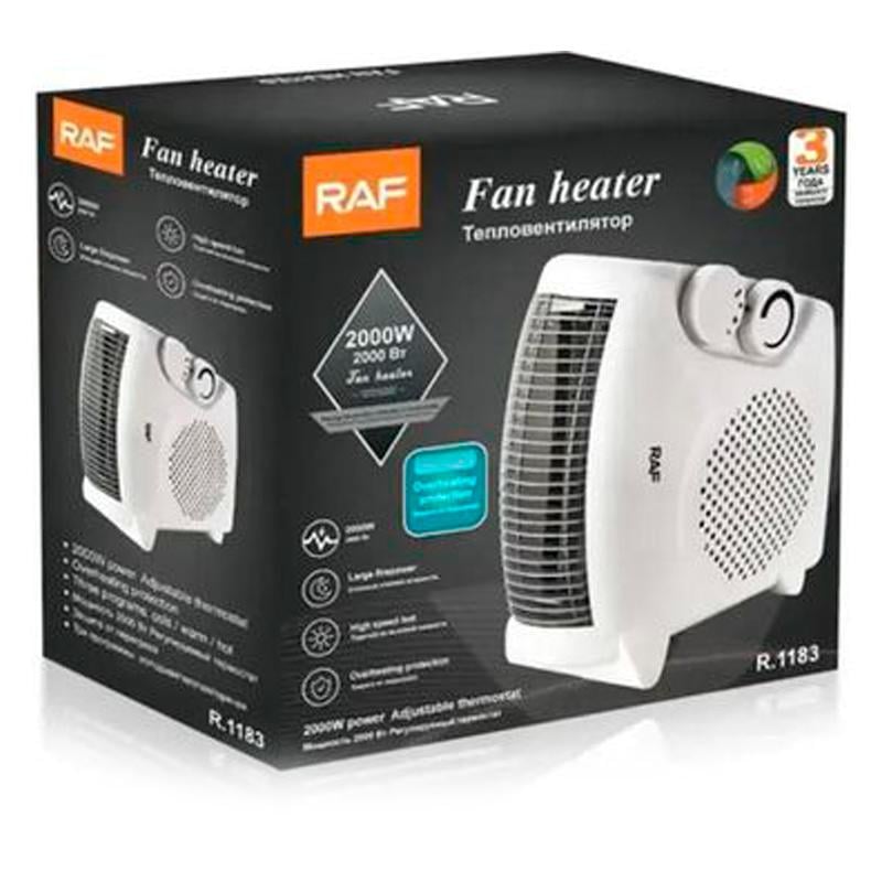 Тепловентилятор RAF R.1183 3 режима вертикальная/горизонтальная установка 2000 Вт (17592ffc) - фото 5 Тепловентилятор RAF R.1183 3 режима вертикальная/горизонтальная установка 2000 Вт (17592ffc) - фото 5