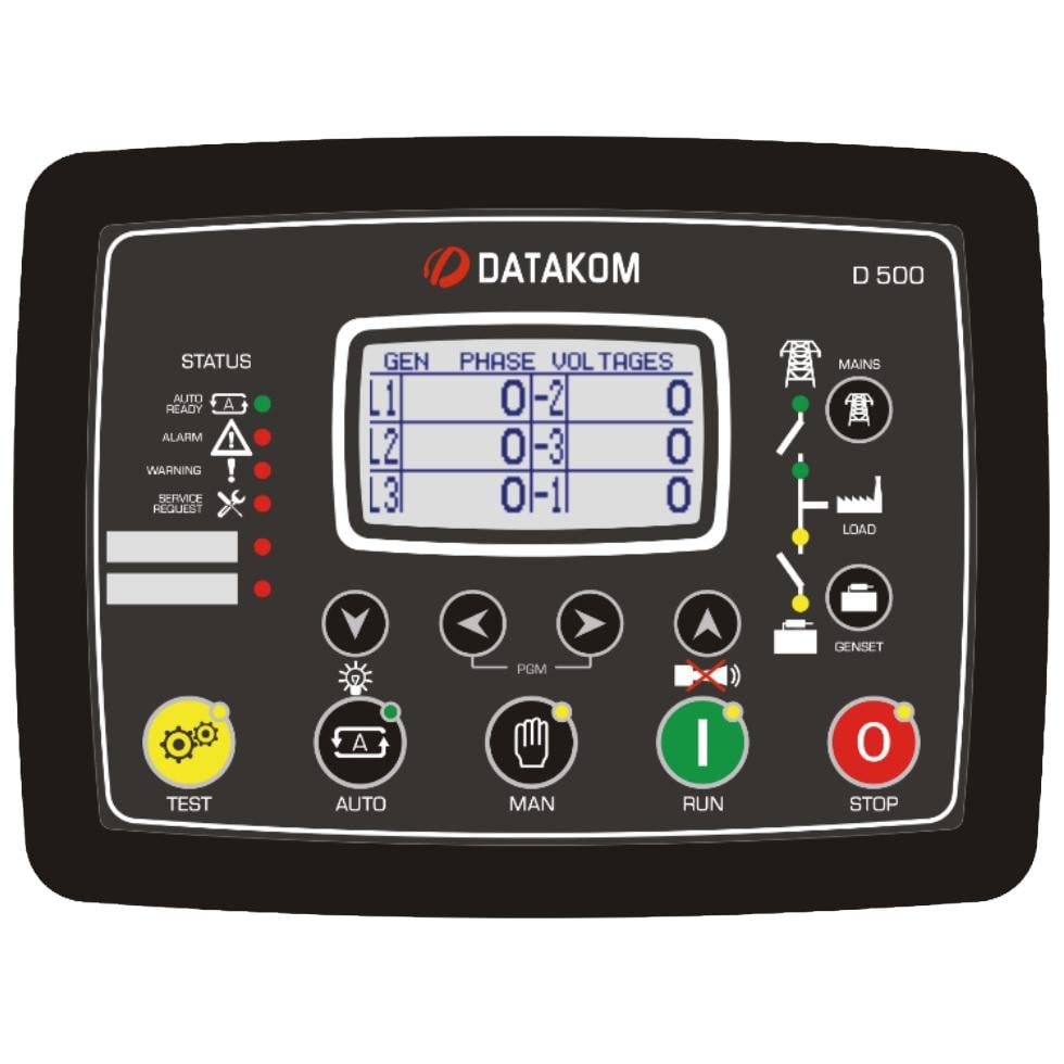 Багатофункціональний контролер генератора/двигуна/АВР DATAKOM D-500-MK3 з MPU + J1939 - фото 1