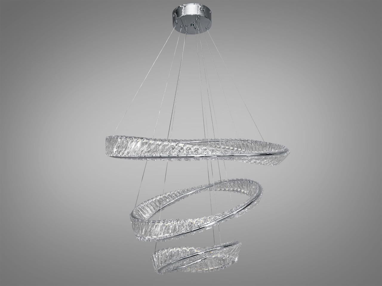 Люстра LED хрустальная 548-800+600+400CH 184W 26 м2 -LS Хром (2220804572) Люстра LED хрустальная 548-800+600+400CH 184W 26 м2 -LS Хром (2220804572)