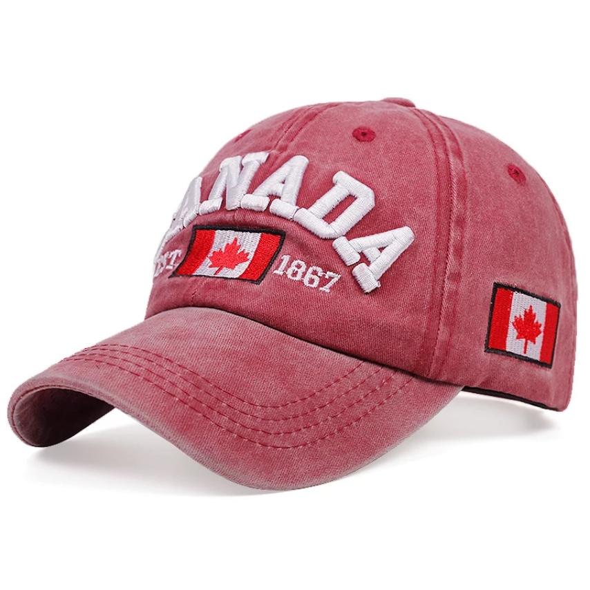 Кепка бейсболка Canada 2 унисекс Красный