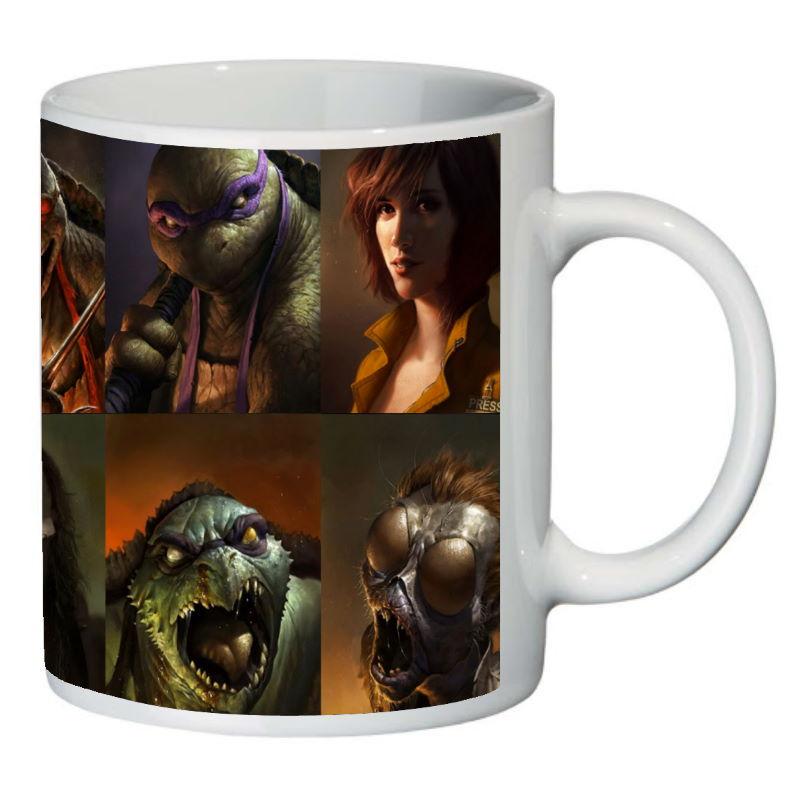 Кружка с принтом SuperCup Черепашки Ниндзя (SC-ЧН-0029)