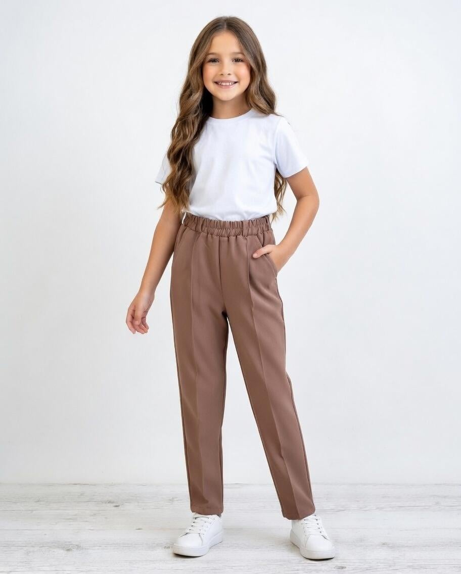 Брюки для девочки ODRI 158 см Капучино (00160) Брюки для девочки ODRI 158 см Капучино (00160)