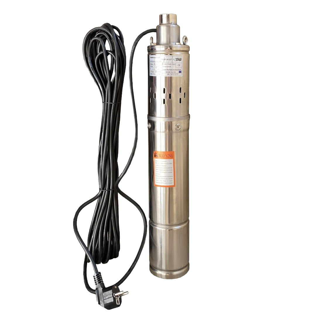 Насос скважинный шнековый VOLKS pumpe 3,5 QGD 1-50-0,37 кВт 3,5" с кабелем 15 м