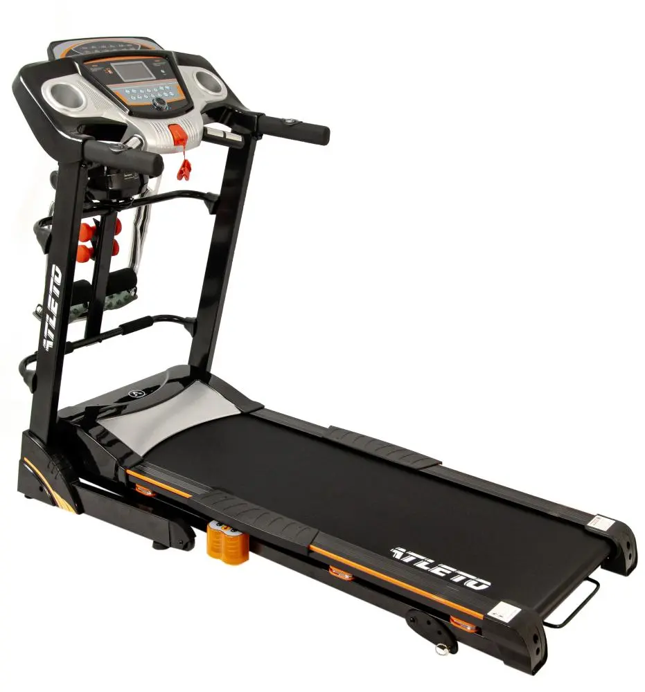 Беговая дорожка Atleto A13 электрическая с массажером 126х46 см до 120 кг Черный (132-76-50000013)