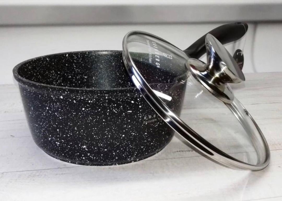 Ківш з кришкою Edenberg EB-8044 з мармуровим покриттям 1,3 л 16 см - фото 6 Ківш з кришкою Edenberg EB-8044 з мармуровим покриттям 1,3 л 16 см - фото 6