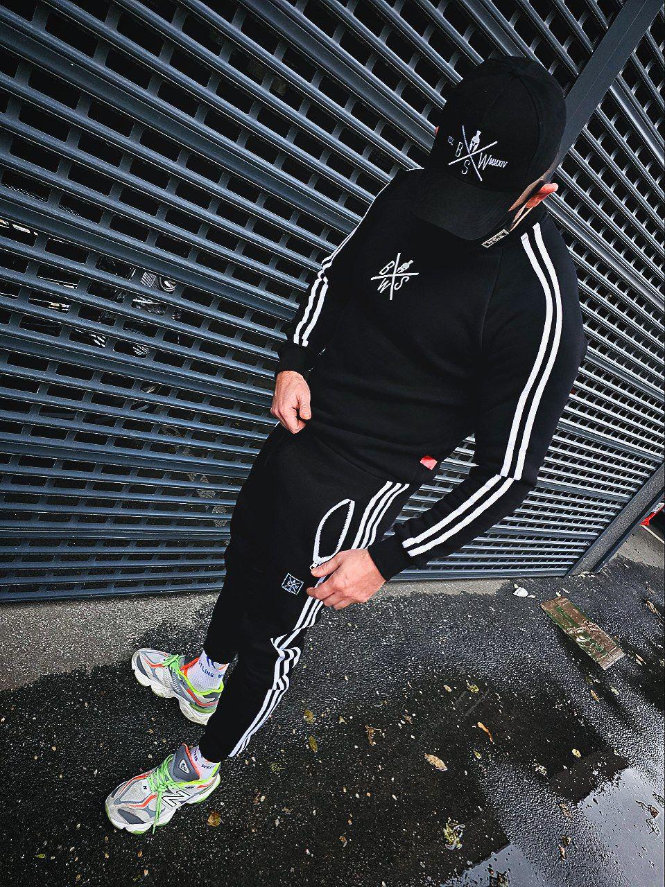 Костюм мужской Пунишер тонкий L Черный (24388664) - фото 3 Костюм мужской Пунишер тонкий L Черный (24388664) - фото 3