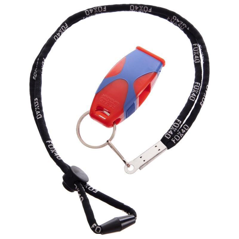 Свисток судейский Zelart FOX40-Sharx пластиковый Красный/Синий (DR007512)